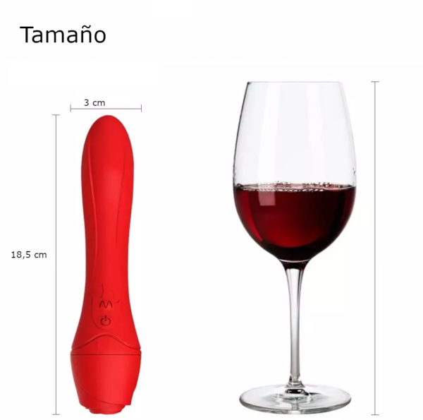 Vibrador masajeador de rosa - Imagen 5