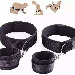 Esposas de sujeción toyz velcro, unión metálica