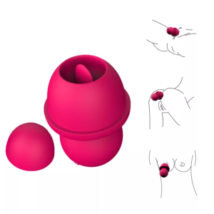 Vibrador succionador con lengua