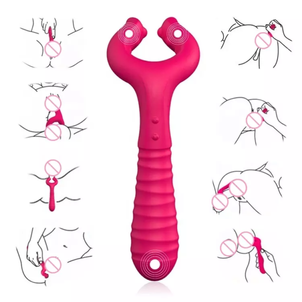 Vibrador doble pene y vagina - Imagen 3