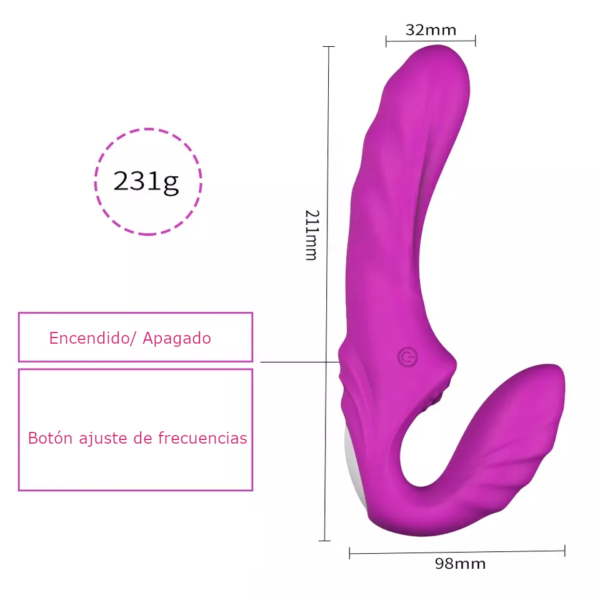Vibrador doble cabeza Toyz - Imagen 3