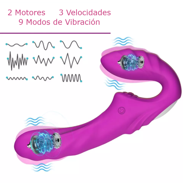 Vibrador doble cabeza Toyz - Imagen 5