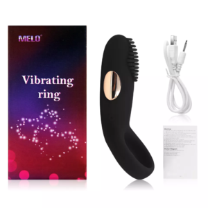 Anillo vibrador pene, recargable usb, erección