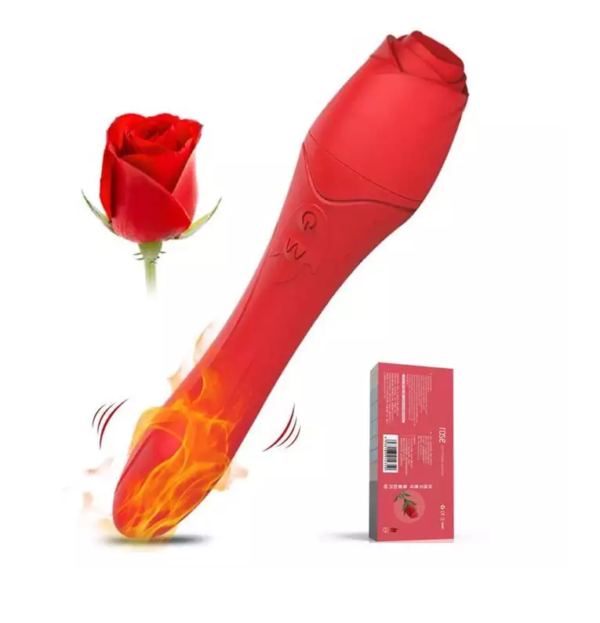 Vibrador masajeador de rosa - Imagen 2